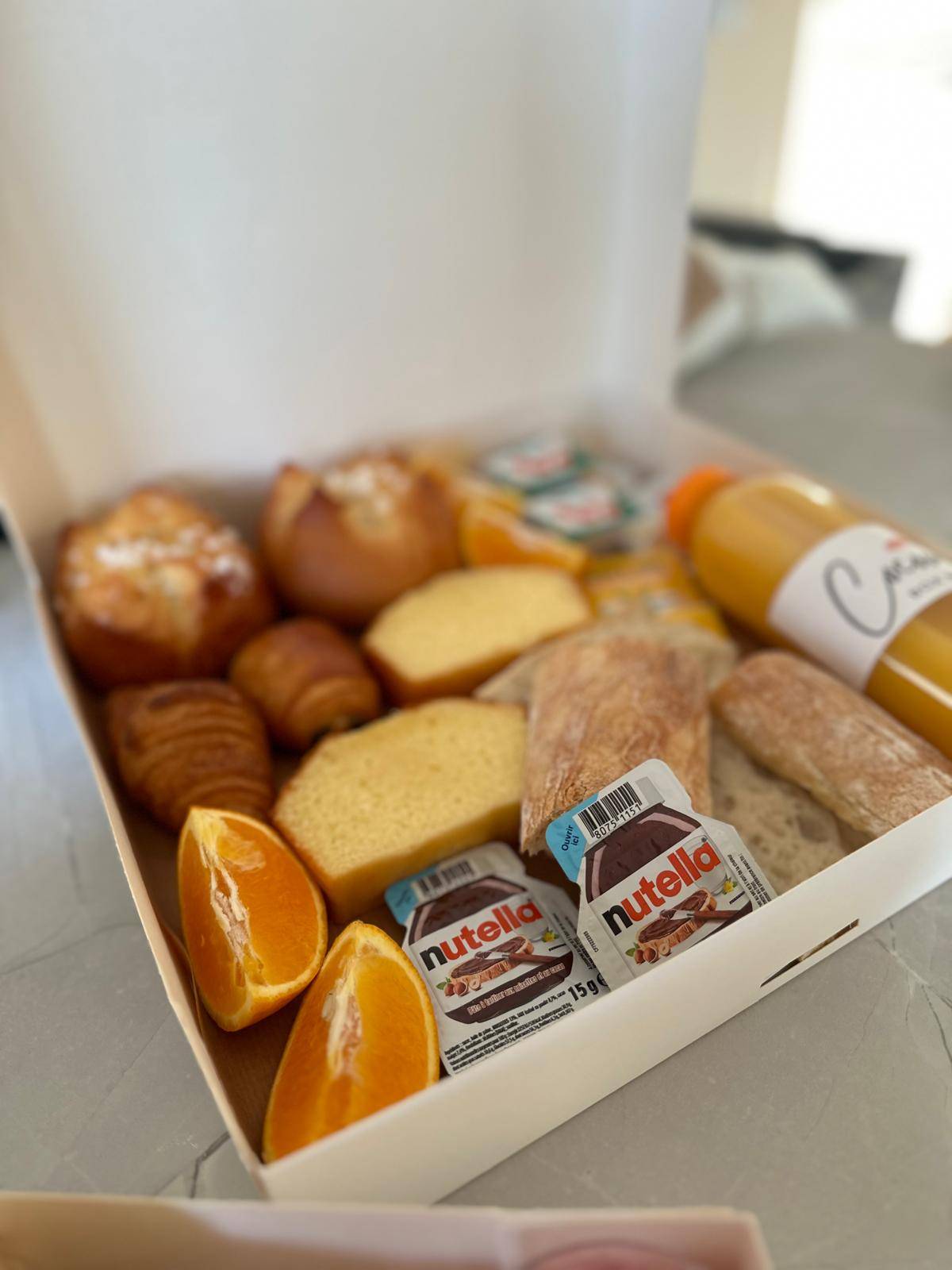 Brunch CocoonBox - Livraison de brunchs à Clermont-Ferrand et agglomération | Contenu de la Box P’tit Déj’ à 21,5 €