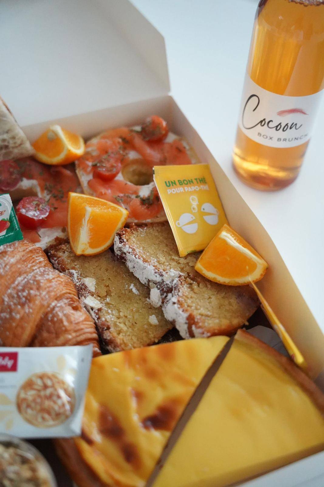 Brunch CocoonBox - Livraison de brunchs à Clermont-Ferrand et agglomération | Contenu de la Box « Délicieuse » Duo à 41 €